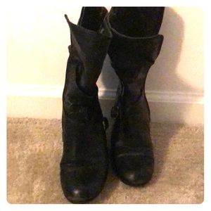 Black faded glory boots